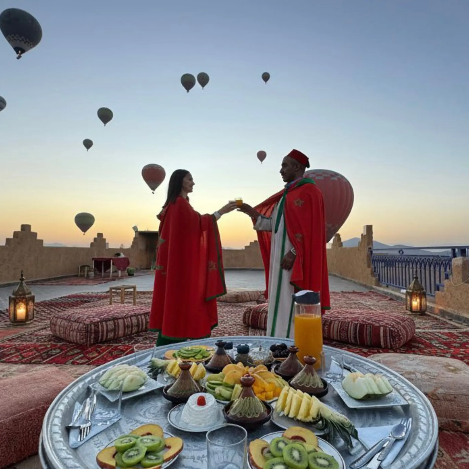 Hot air balloon marrakech