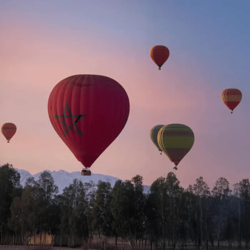 hot air balloon marrakech atlas balloning