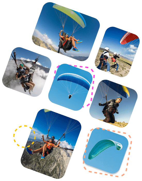 Paragliding take-off