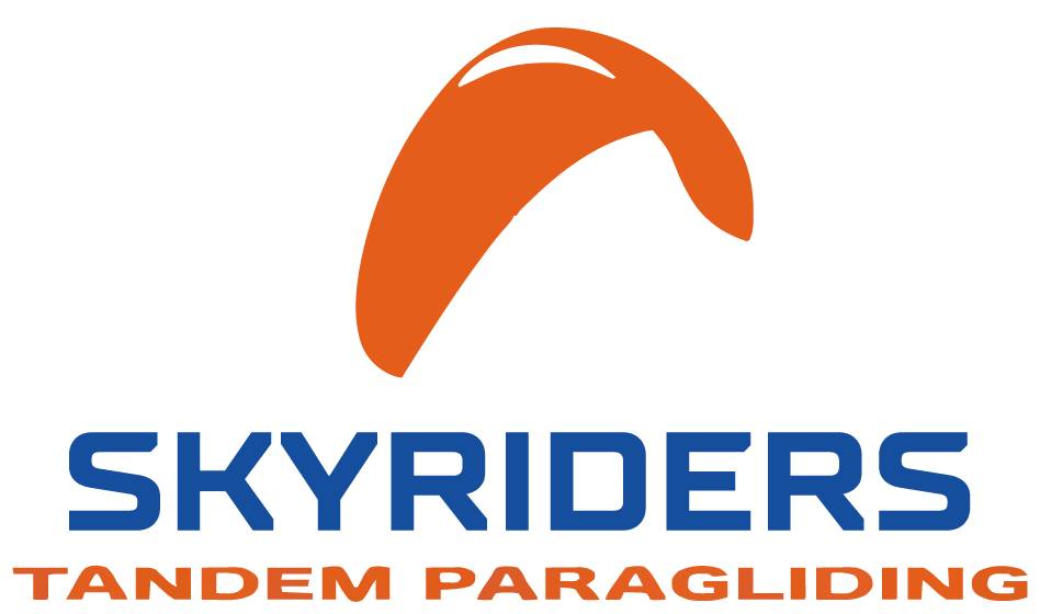 Paraglider over the mountains